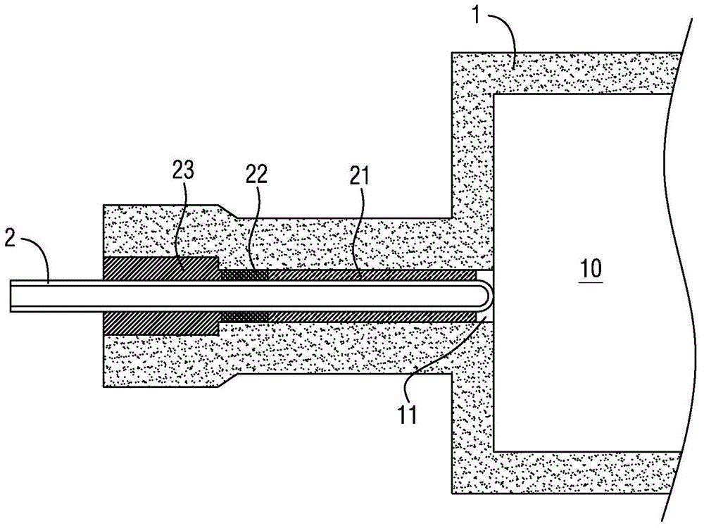 Mold for measuring temperature in casting process and production method of mold