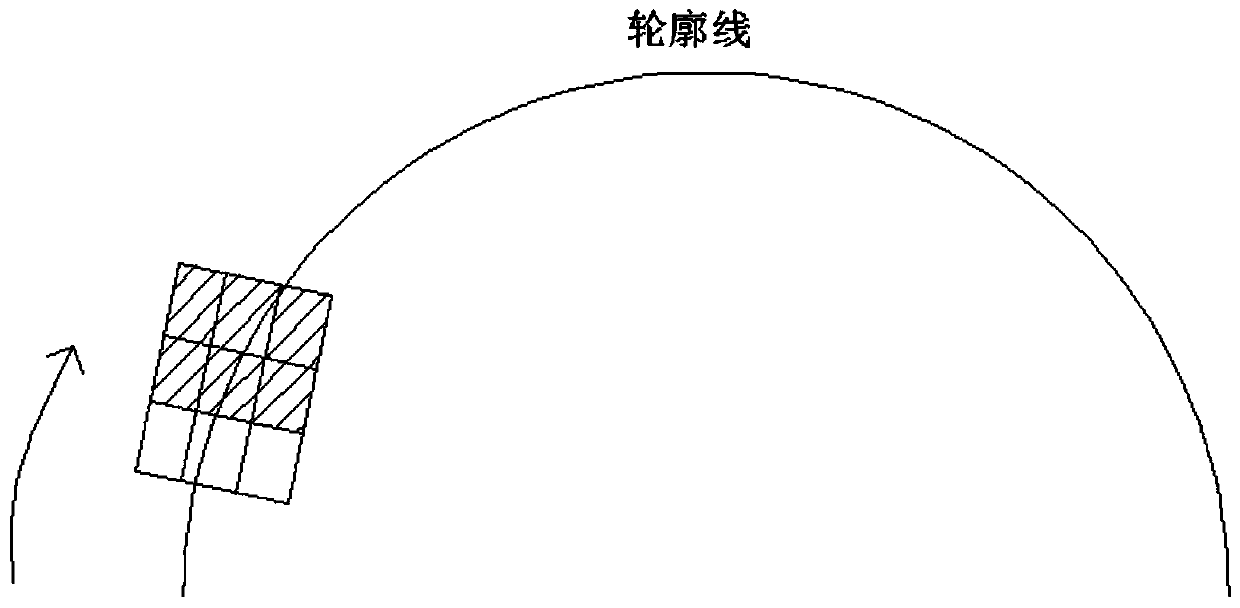 Method for rapidly extracting contour line under non-uniform illumination