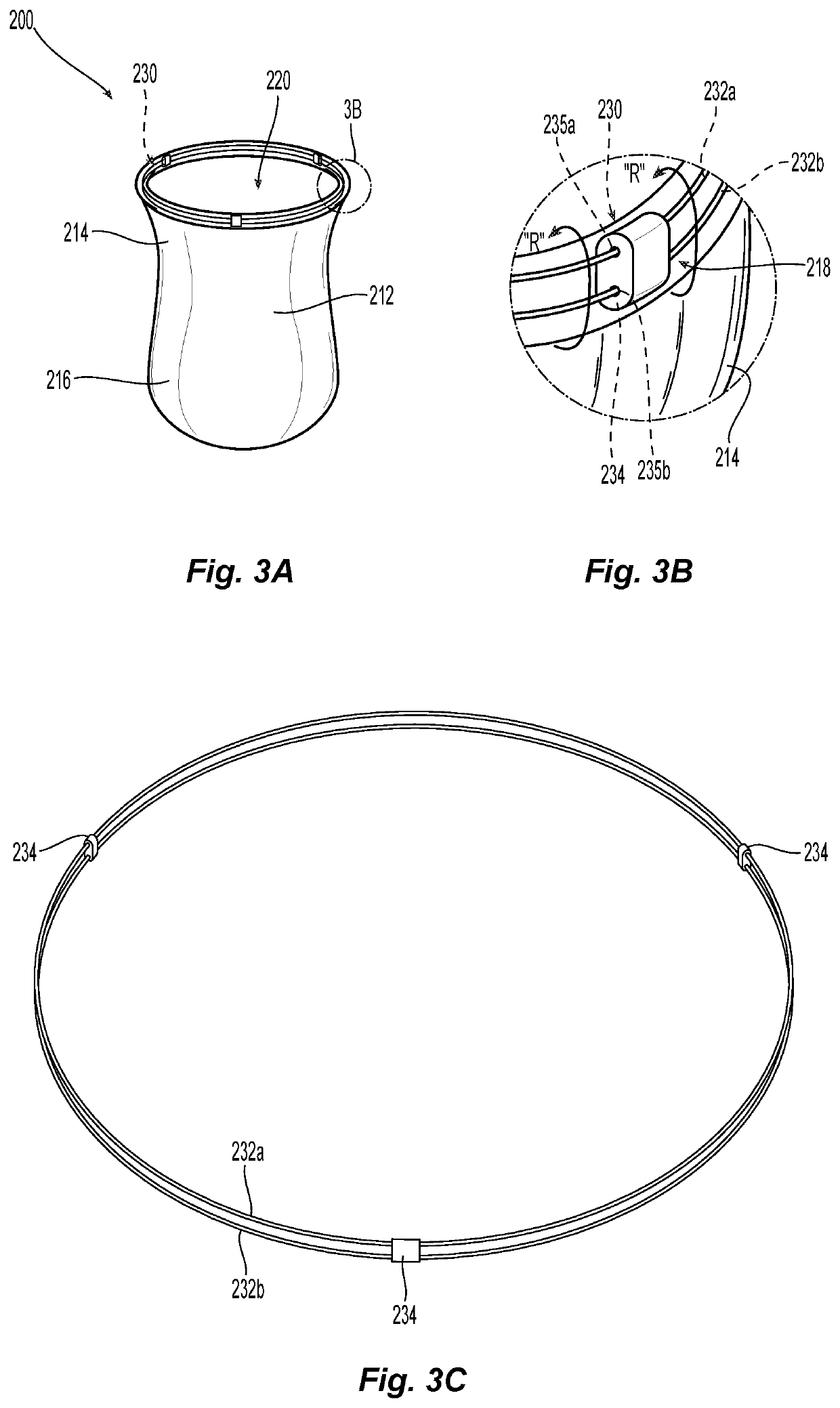 Rollable tissue specimen bag with improved brim for tenting