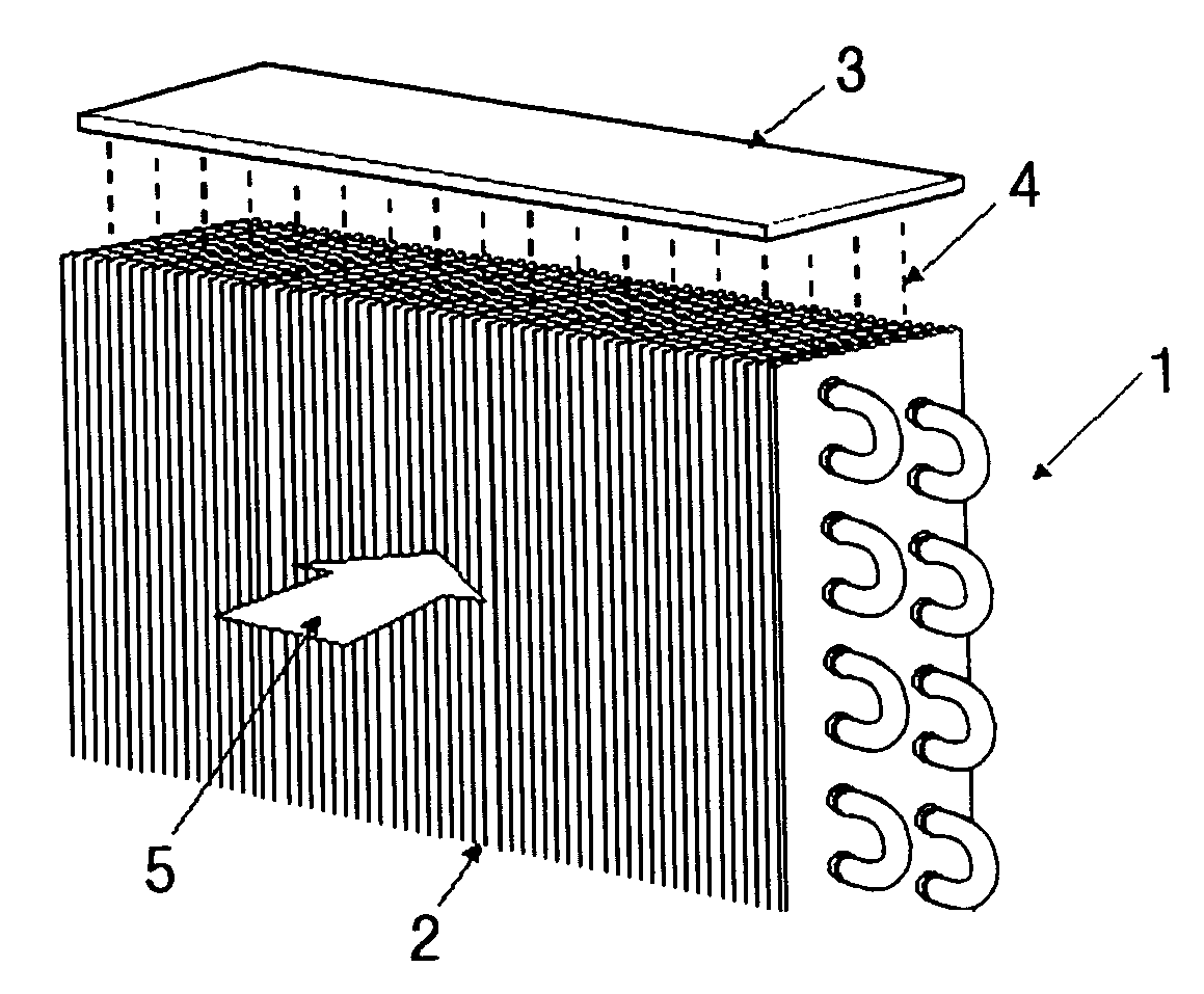 Surface treatment method for improving the surface wettability of wet surface heat exchangers