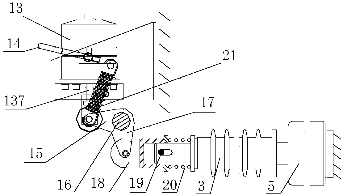 A solid insulating switch integrating circuit breaker and isolating switch