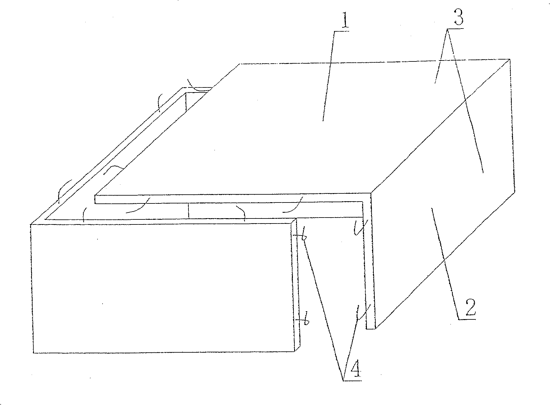 Cavity form component for concrete filling