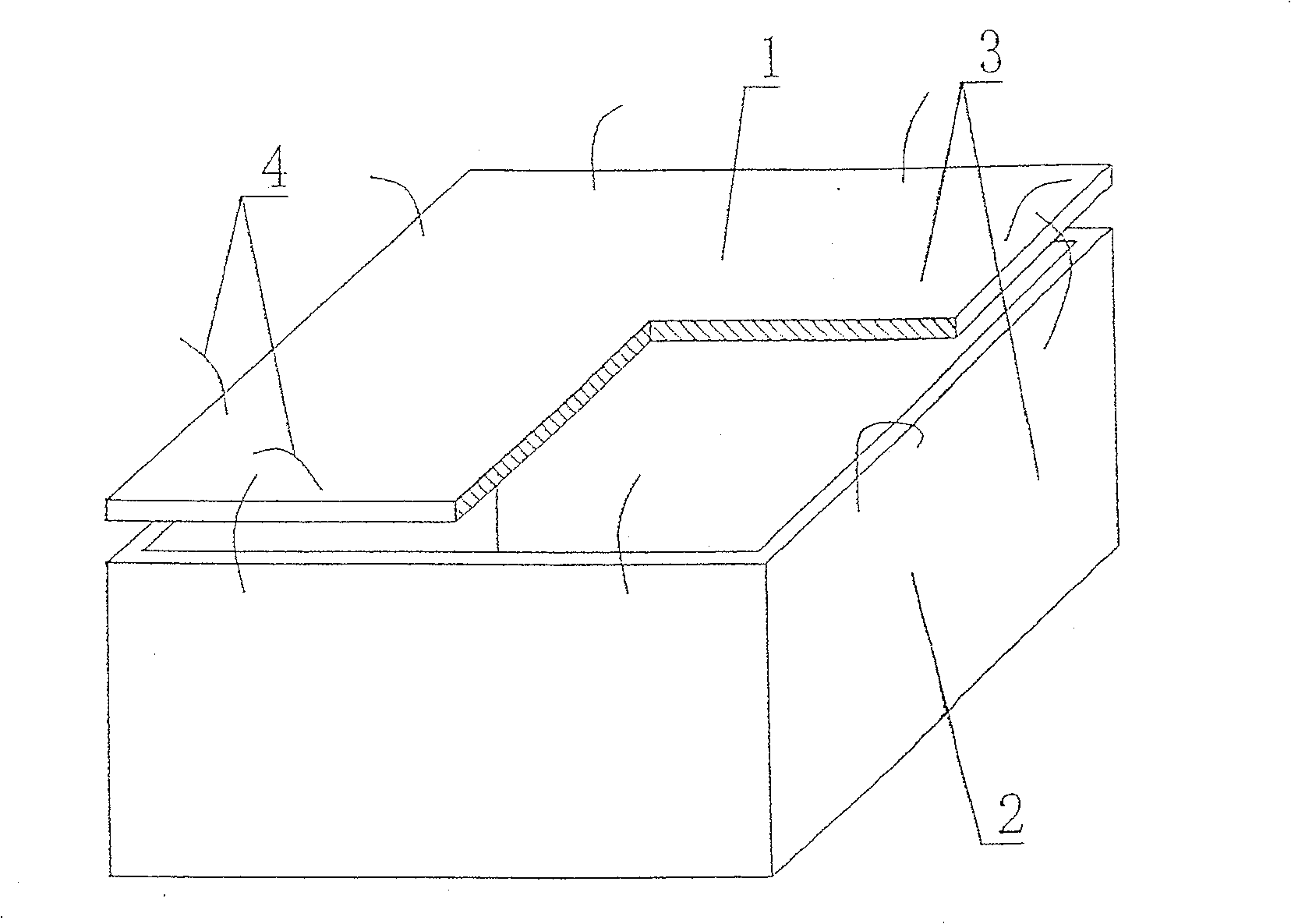 Cavity form component for concrete filling