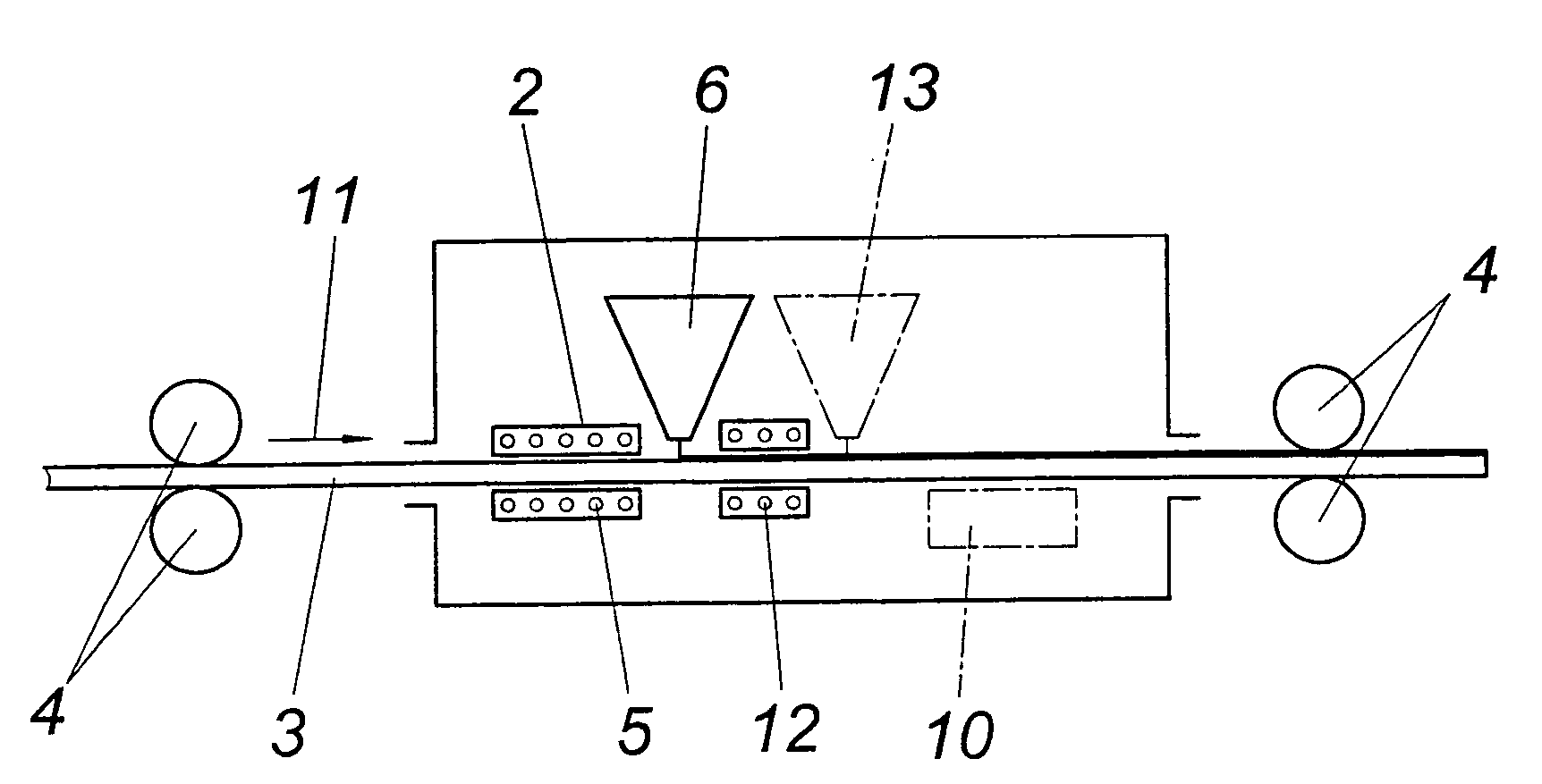 Method for producing a stratified composite material