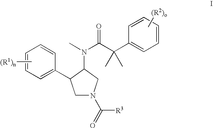 Pyrrolidine derivatives as dual NK1/NK3 receptor antagonists