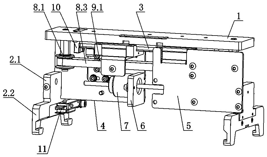 Automatic recognition mechanical gripper special for tray