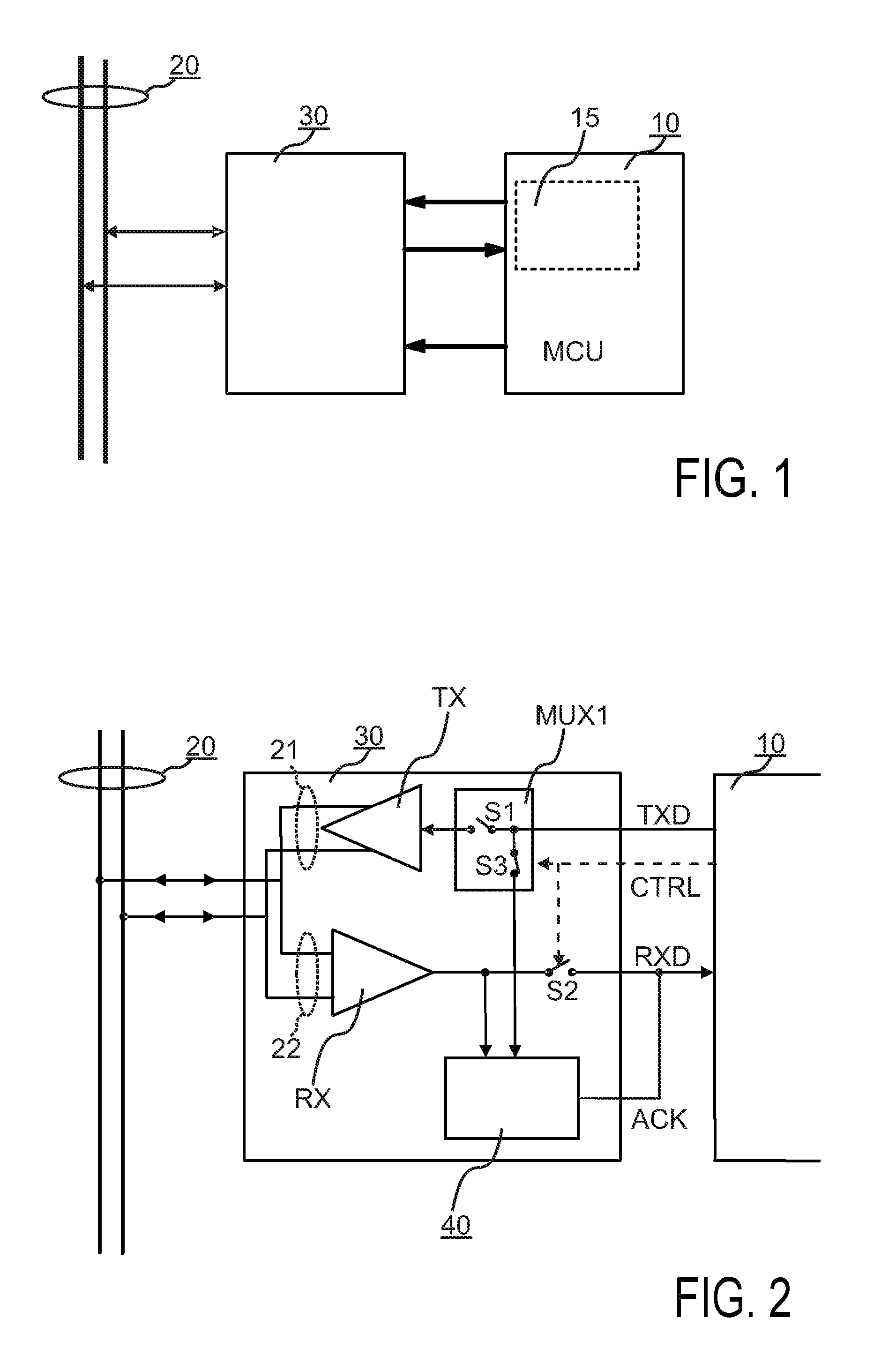 Configuration of bus transceiver