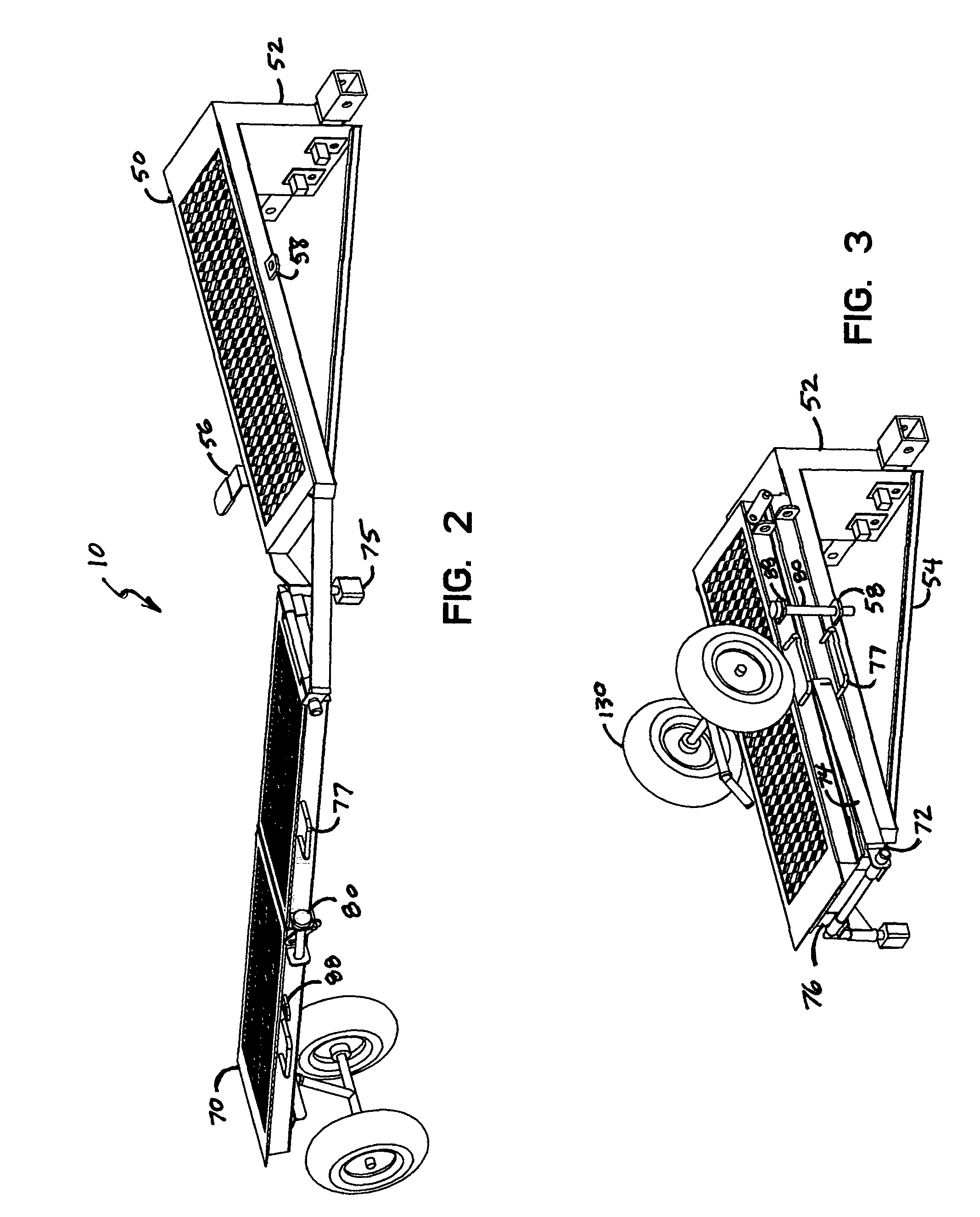 Boat trailer hitch ramp assembly