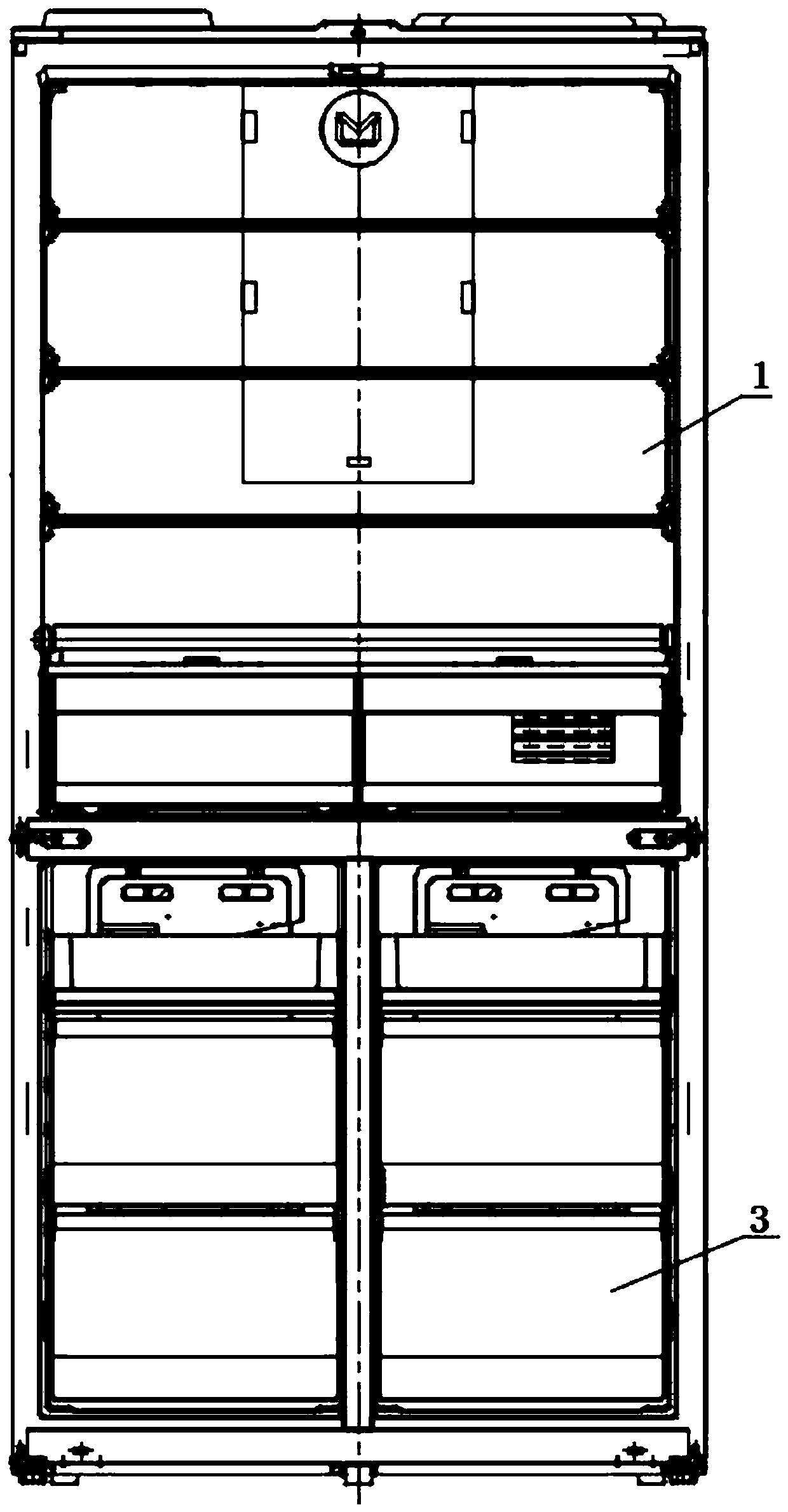 Air cooled refrigerator defrosting and humidifying device and control method thereof