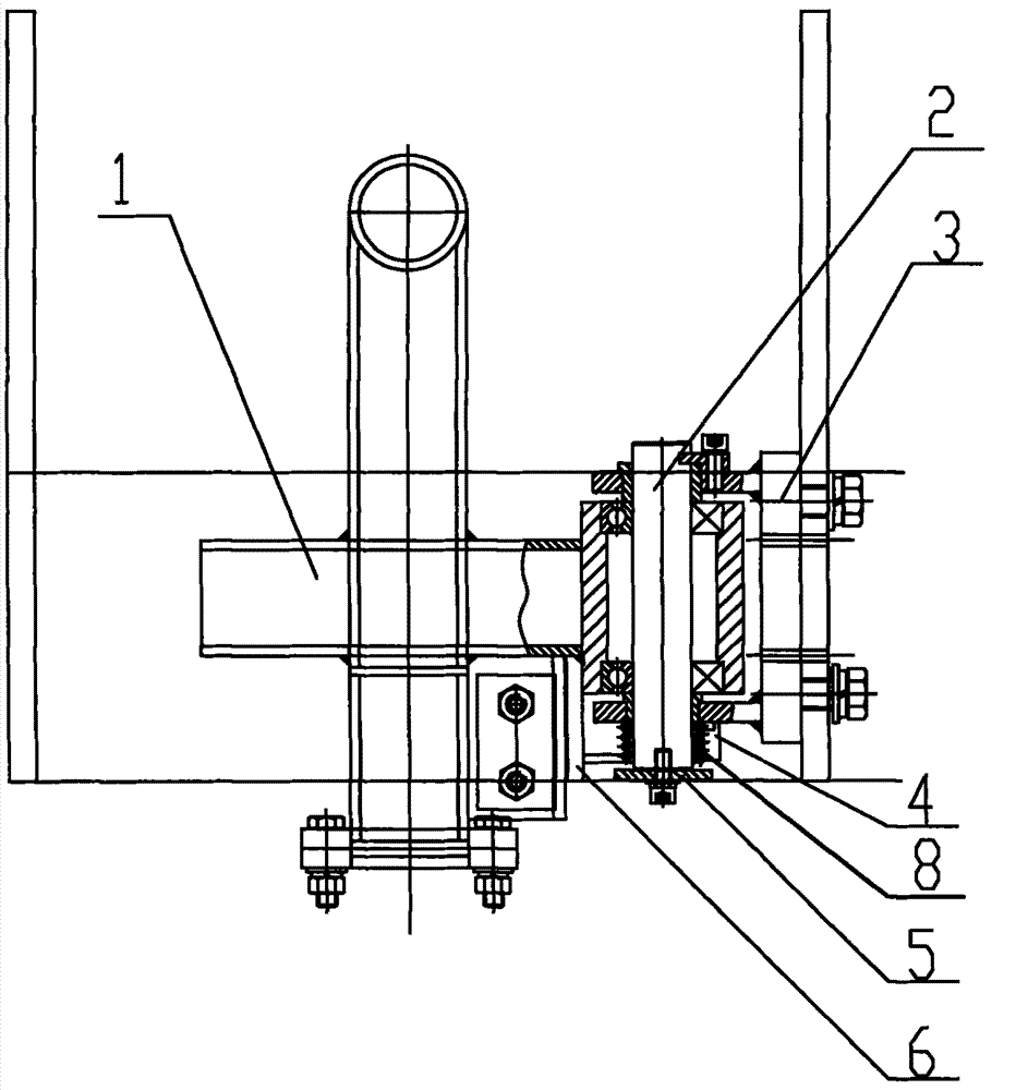 Friction driving device of torsional spring resetting type