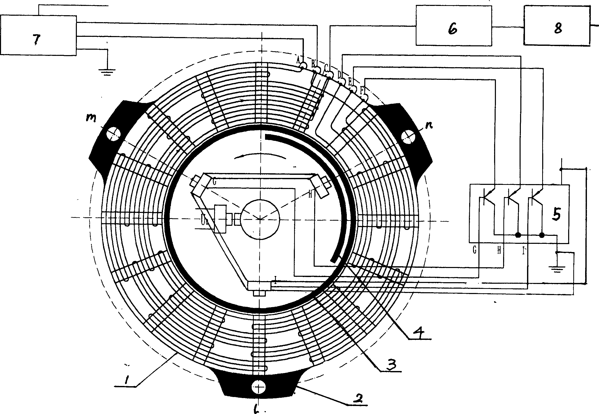 Two-in-one permanent magnet brushless electomotor with internal rotor