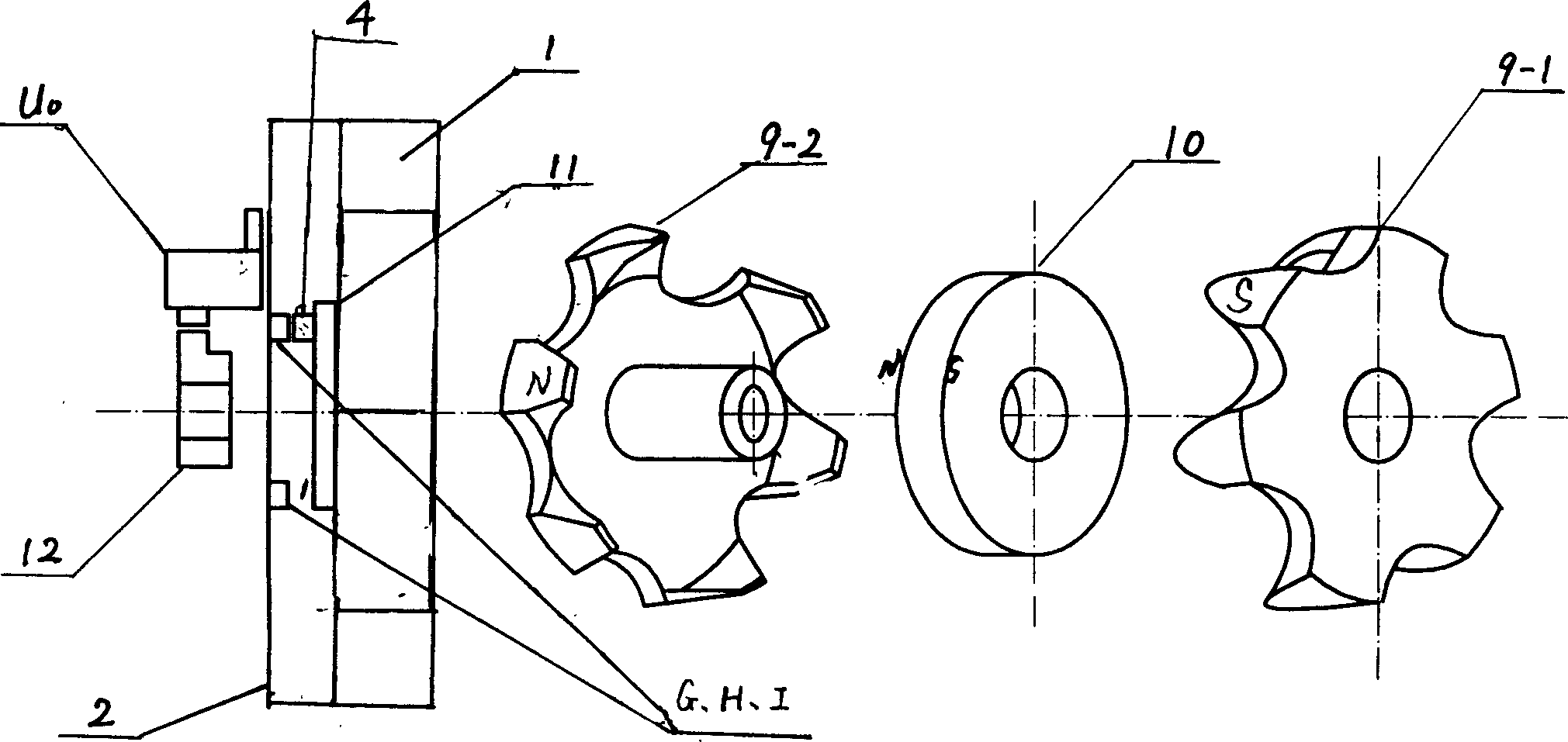 Two-in-one permanent magnet brushless electomotor with internal rotor