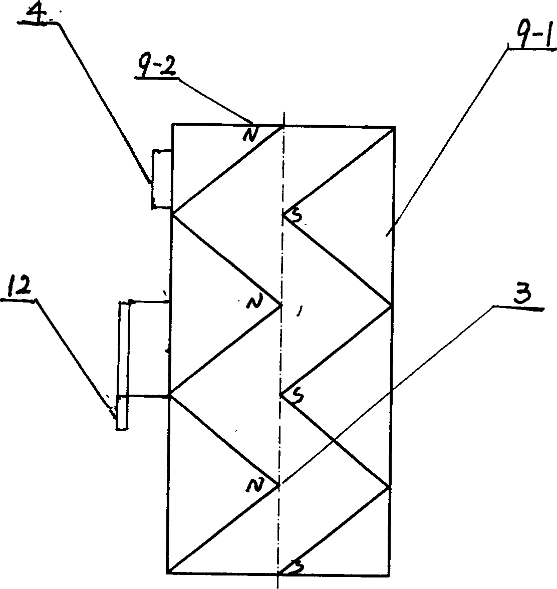 Two-in-one permanent magnet brushless electomotor with internal rotor