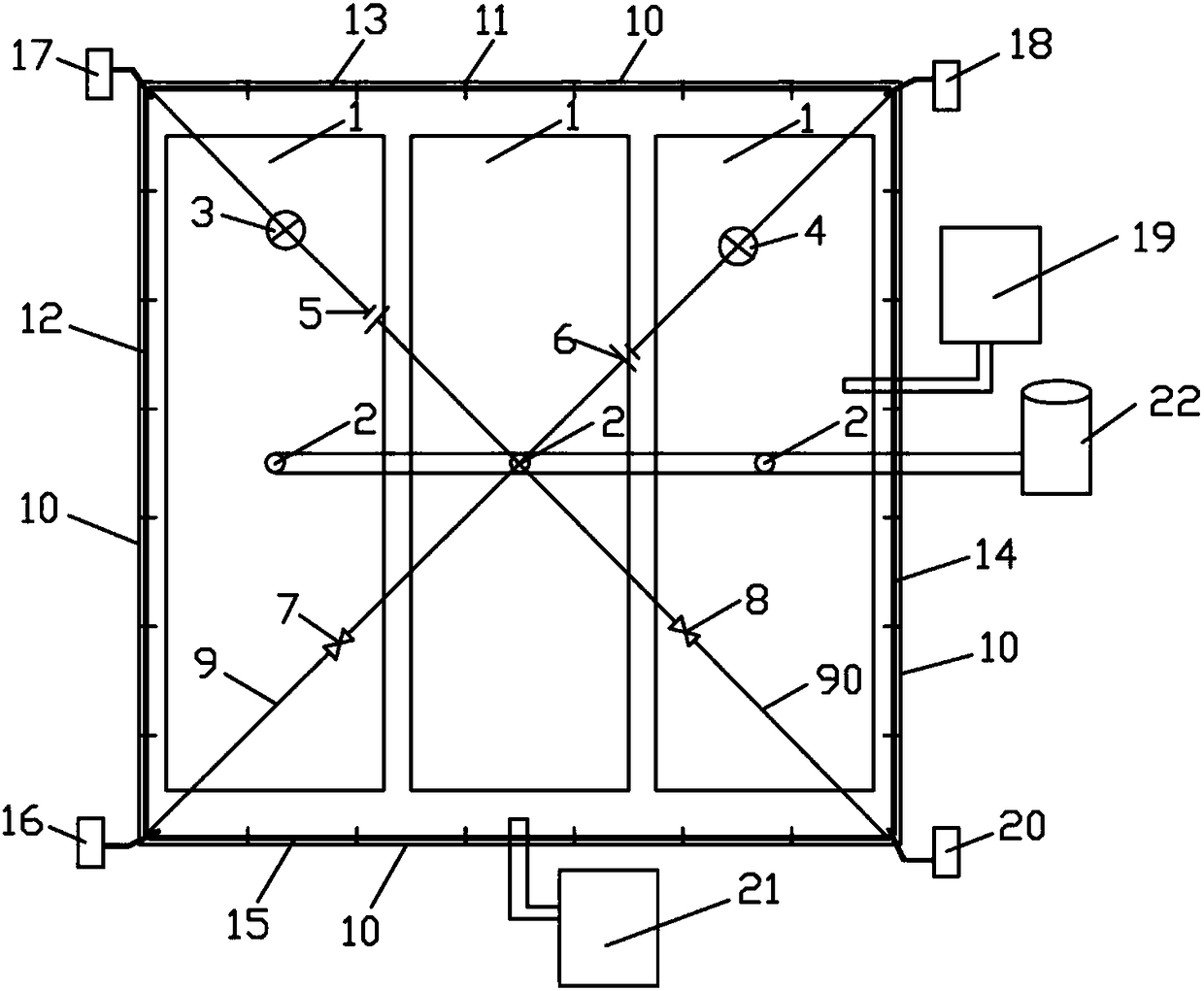 In-situ restoration system and method for river-lake bottom mud polluted by heavy metals