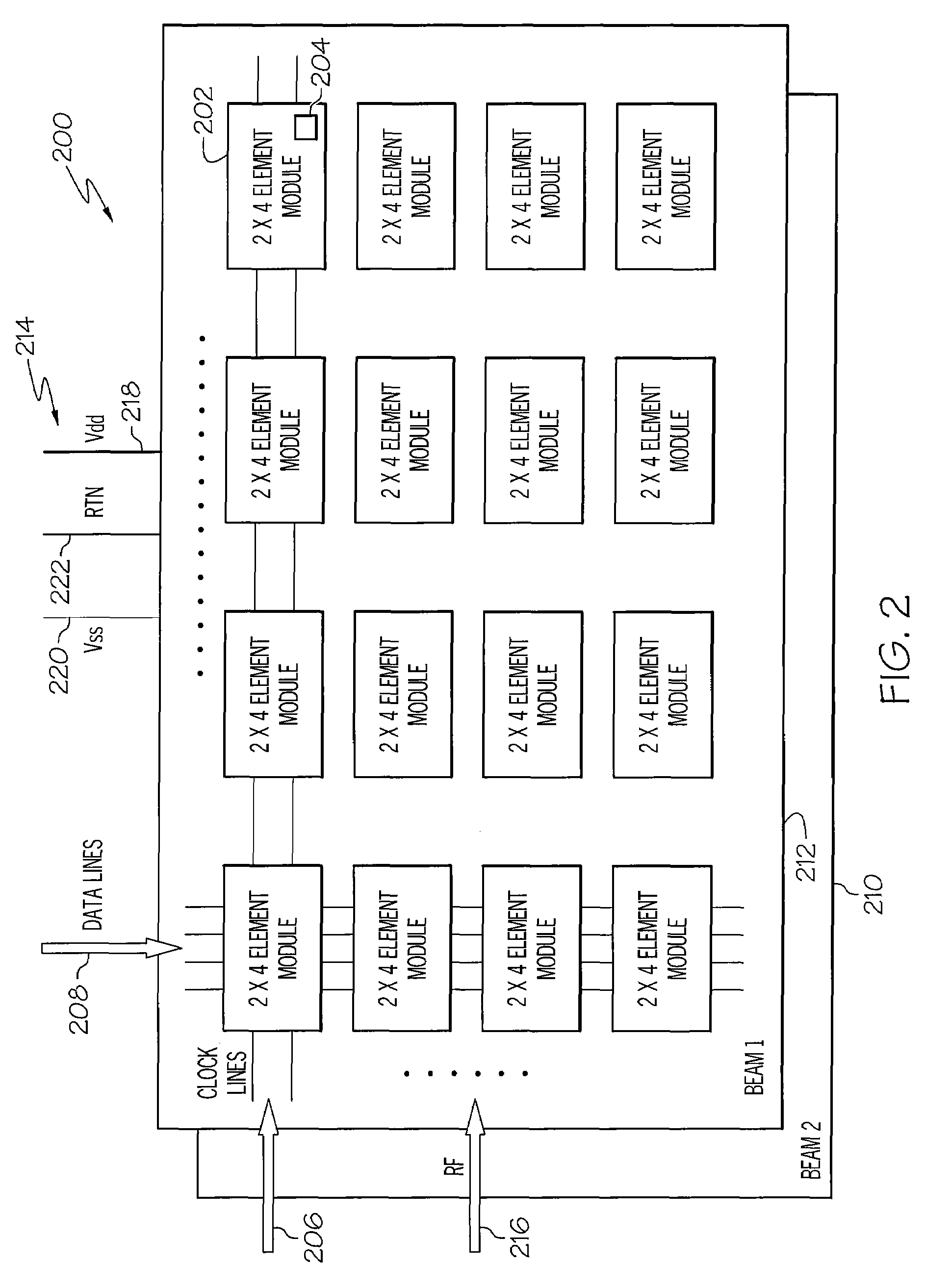 Antenna system including a power management and control system