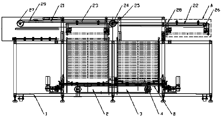 Automatic printing machine drying mode and conveying manner