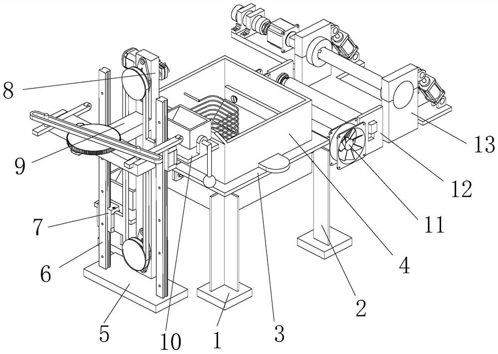 Automatic roll changing mechanism of high-speed film blowing machine