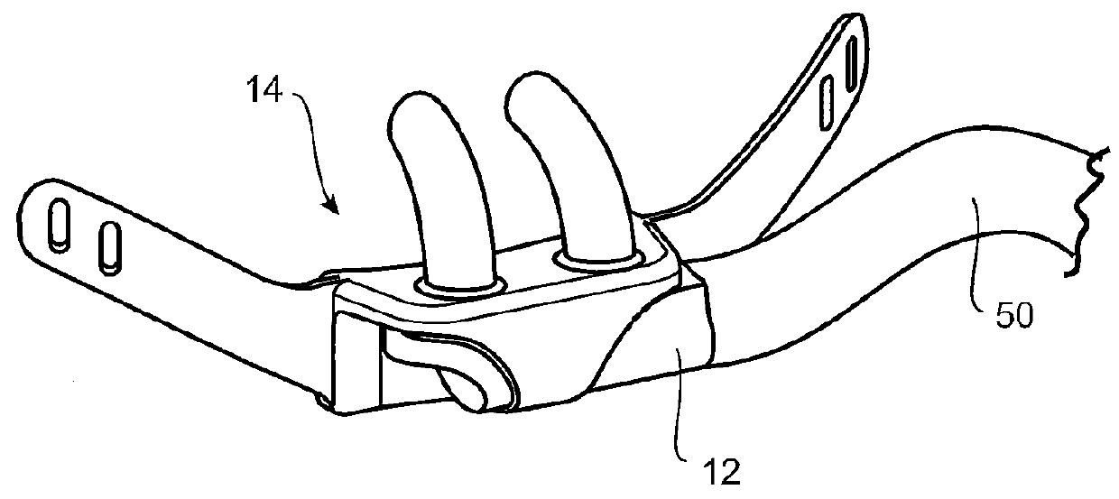 Nasal cannula assemblies and related parts