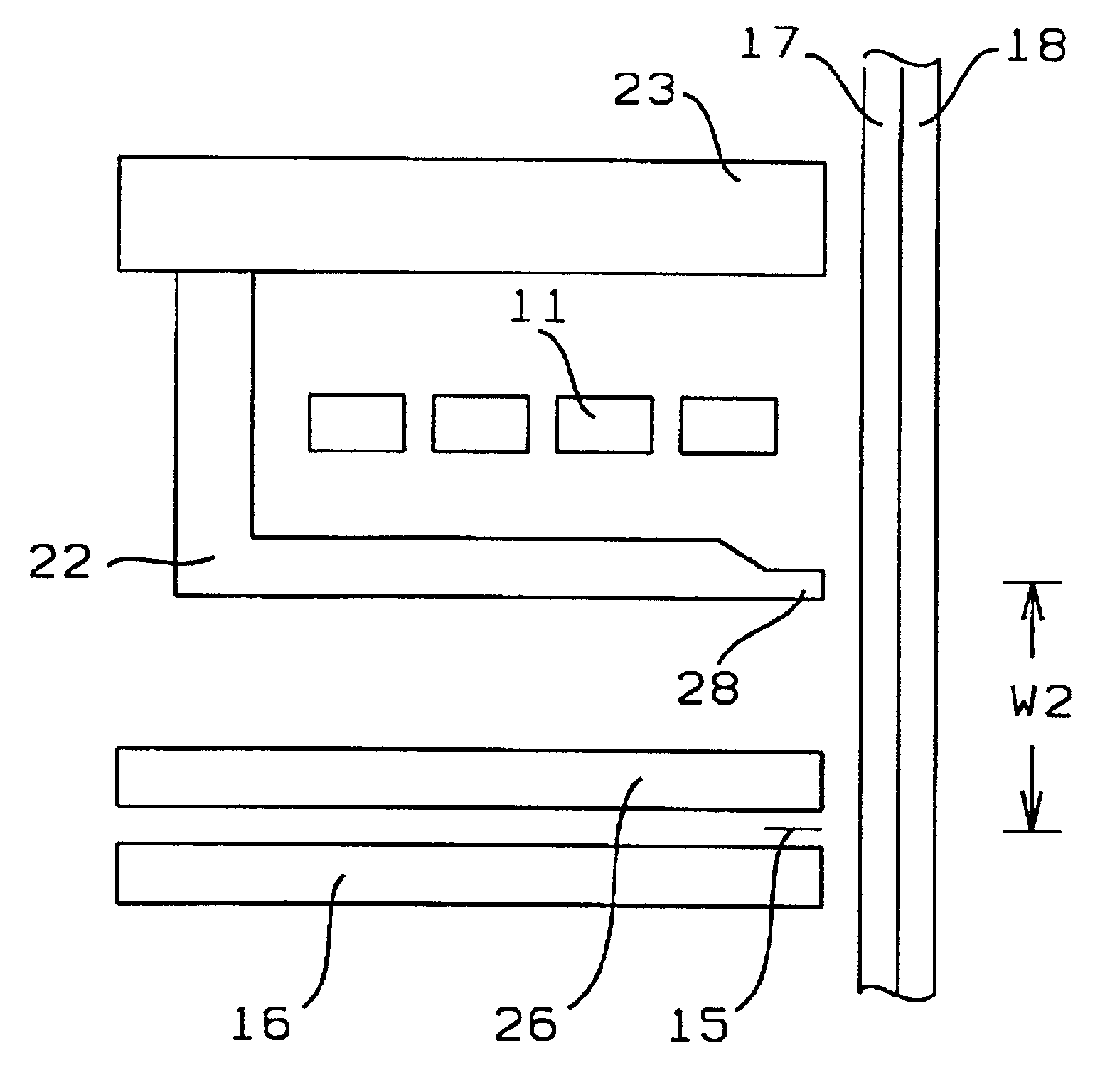 Inverted write head for vertical recording