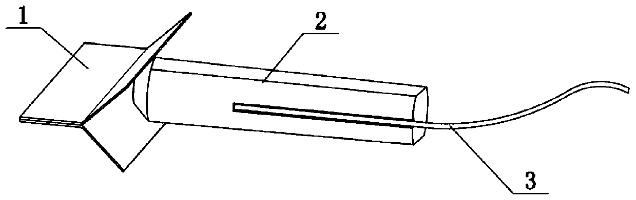 A kind of pcb lamination temperature measuring device and method