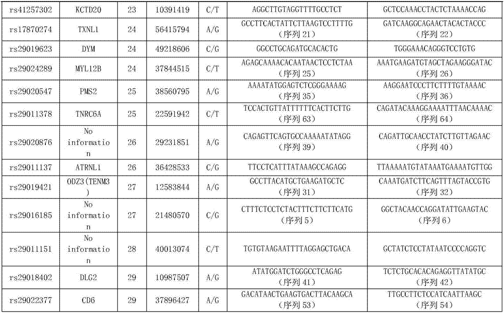 SNP mark combination for traceability and identification of beef cattle individuals and meat products and application of SNP mark combination