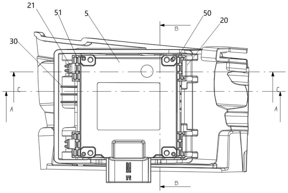 Angle radar fixing support and fixing method