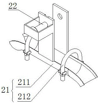 Concrete pole ground wire reset device