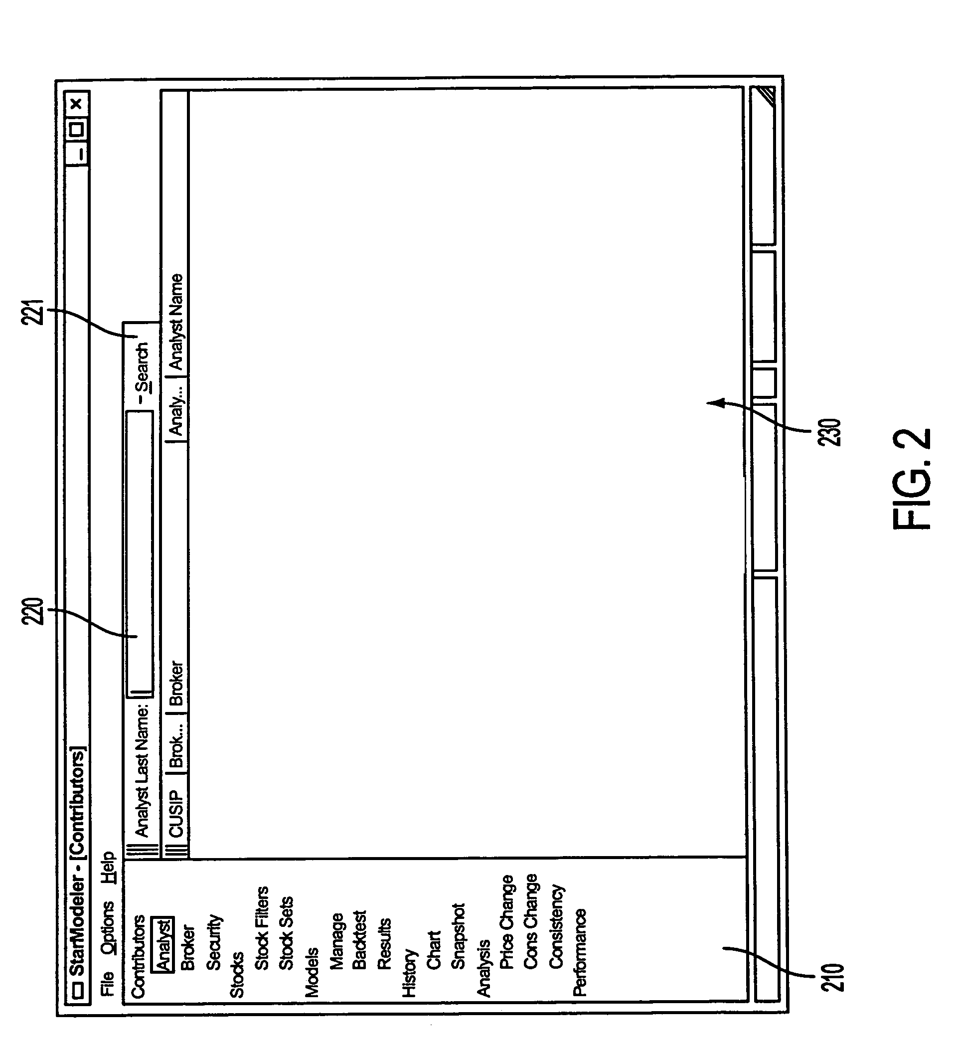 Security analyst estimates performance viewing system and method