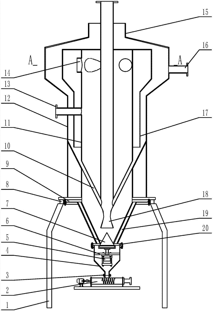 Flow-washing-type battery material dryer free of screen cloth