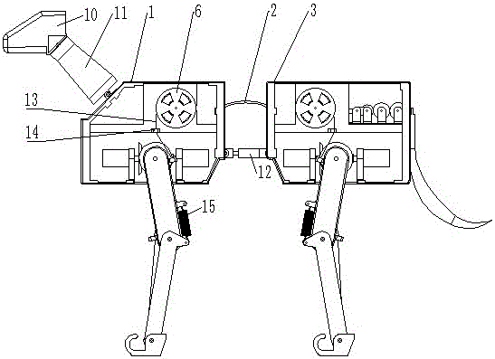 Bionic robot dog with flexible structure