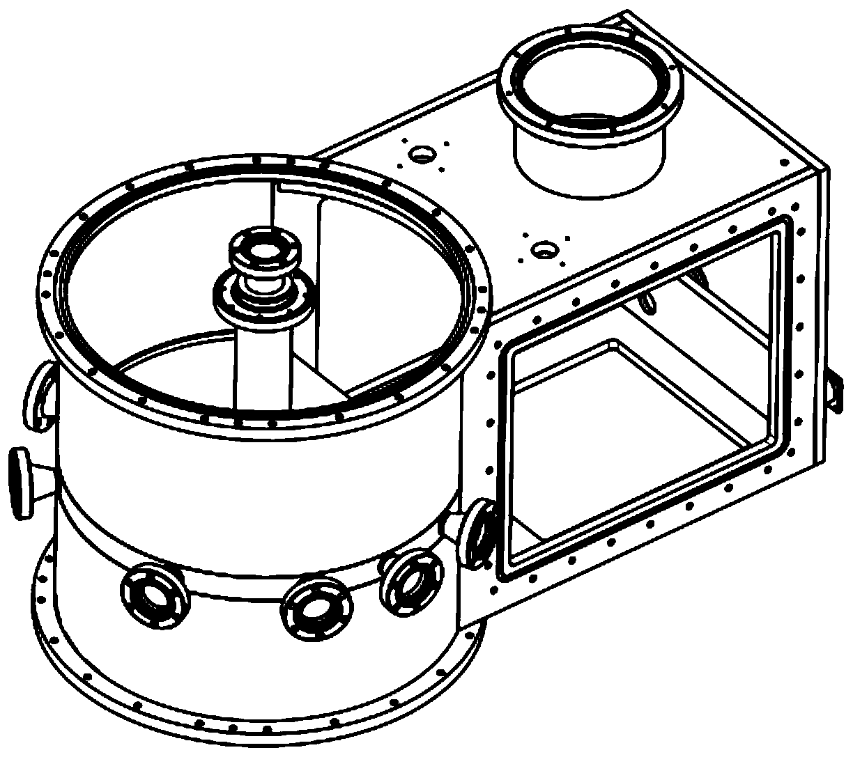 Medium-energy-section compact electron beam ion trap high-charge-state ion spectrum device