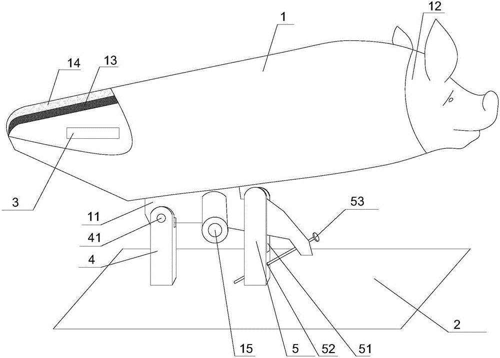 Fake sow table and use method thereof