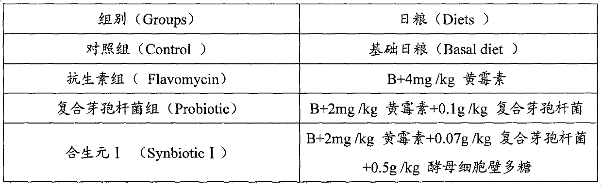 Compound synbiotics preparation and its application