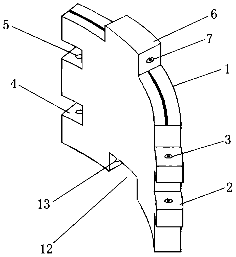 Joggle-joint smart shield segment