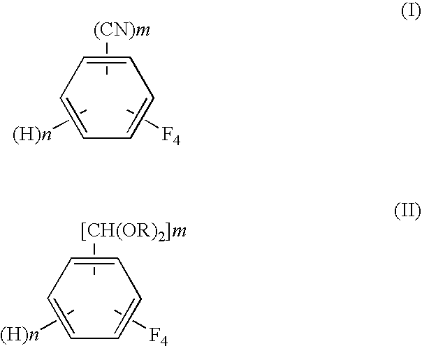 Process for preparing tetrafluorobenzene carbaldehyde alkyl acetal