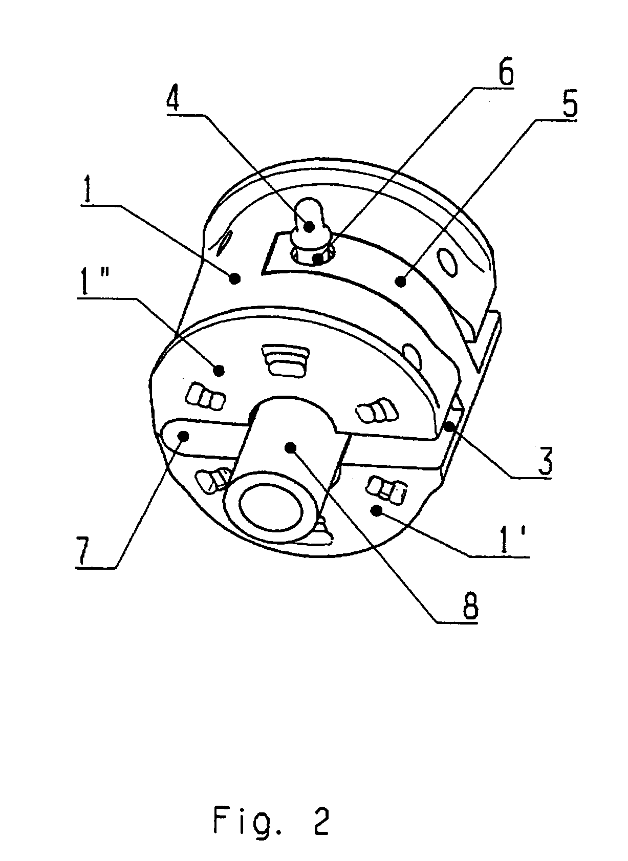 Rubber mount for supporting a profile rod