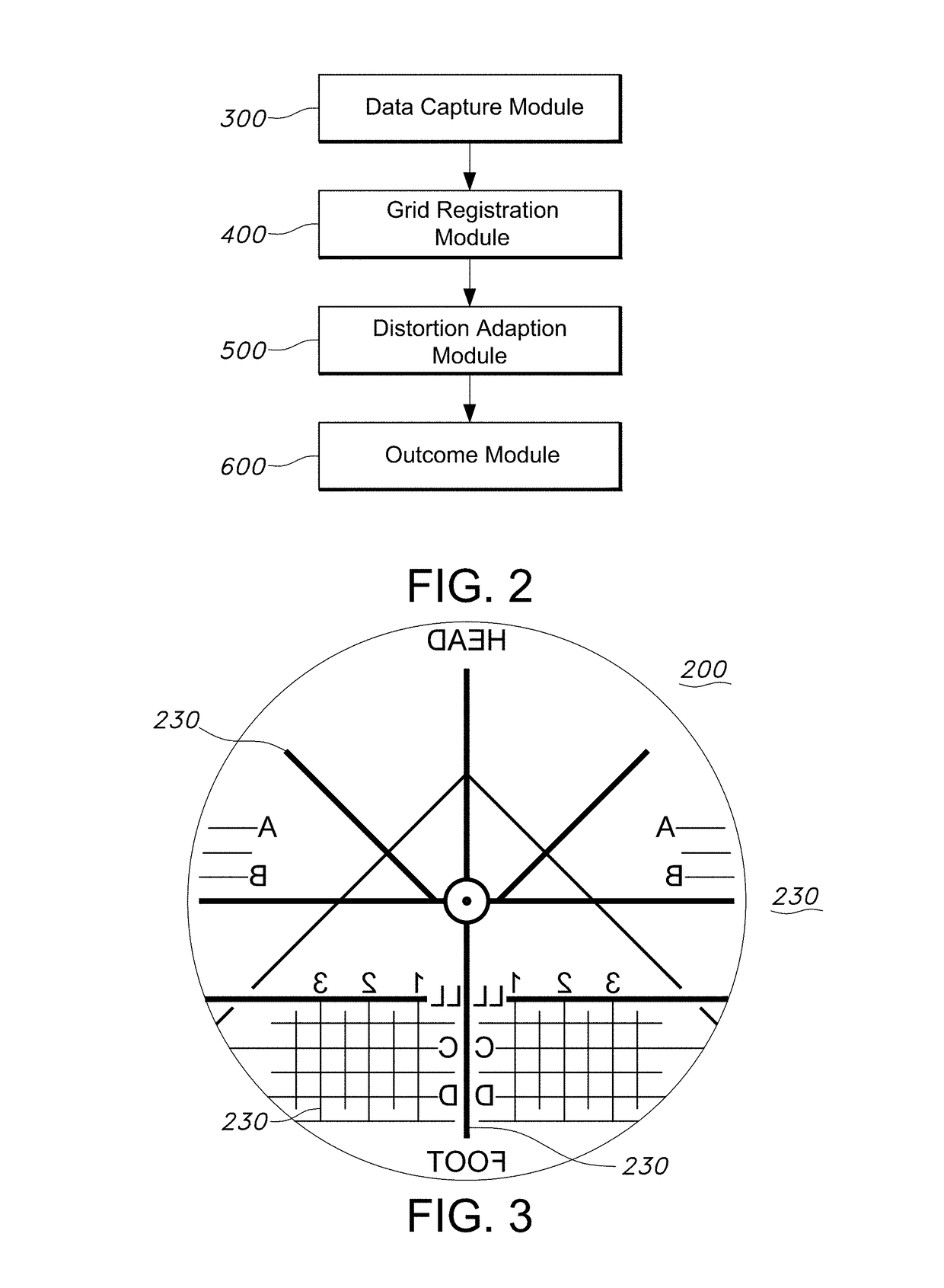 Deformed grid based intra-operative system and method of use