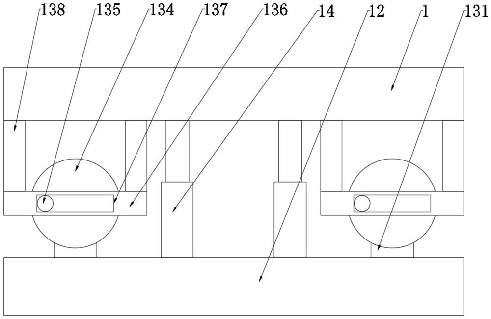 Back face pressing and cutting device for sticky printing machine