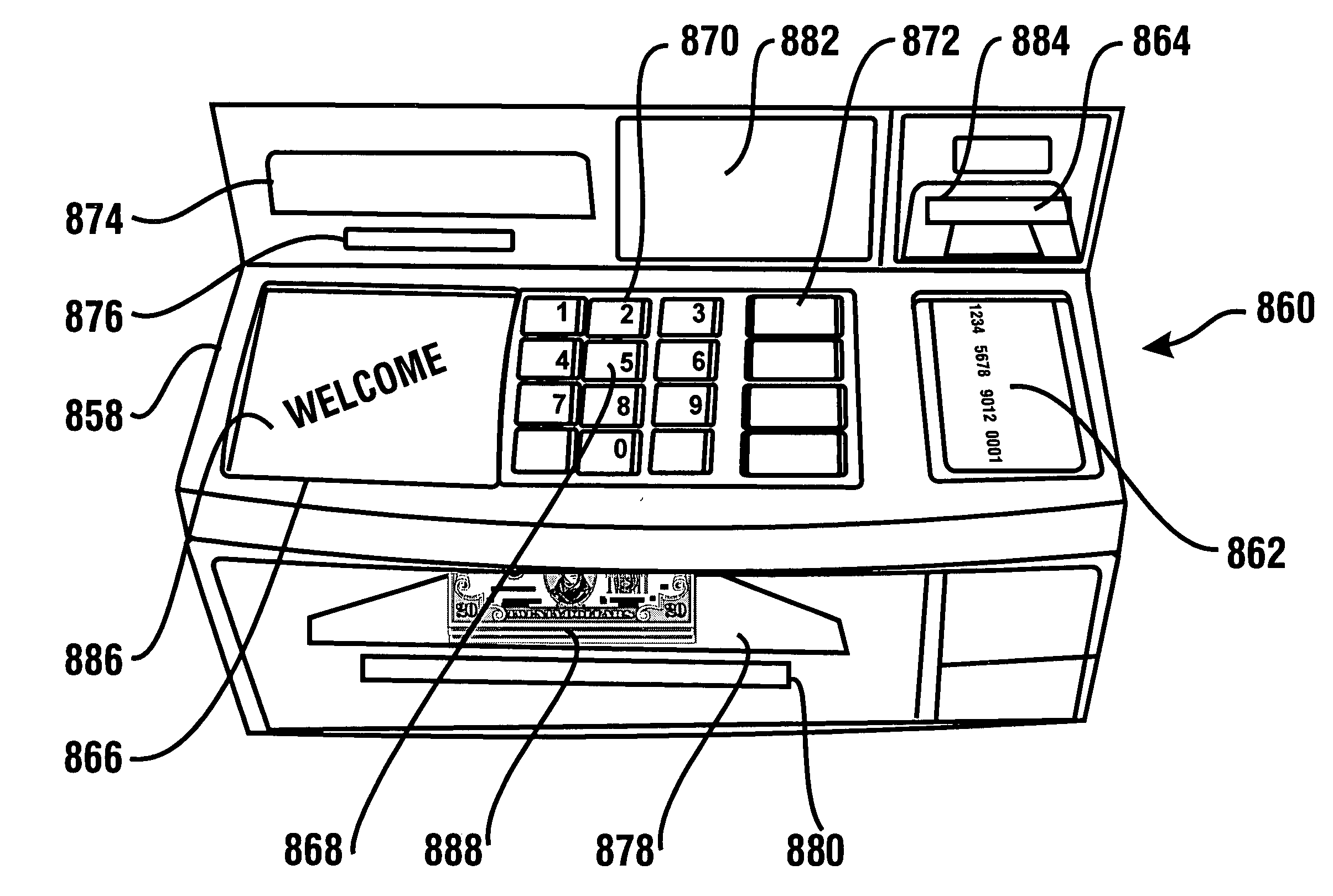 Cash dispensing automated banking machine with flexible display