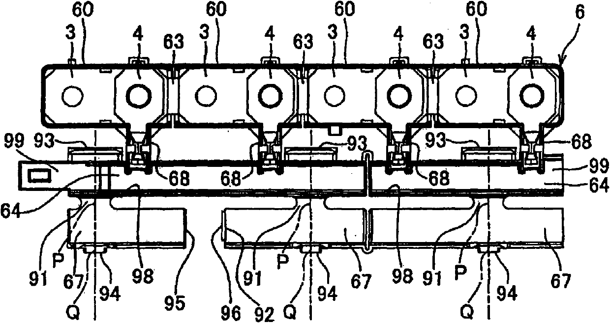 Wire arrangement body, busbar module and power-supply unit