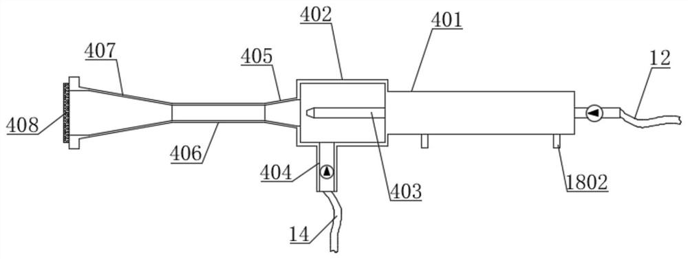 Spraying device for green and environment-friendly coating and using method of spraying device