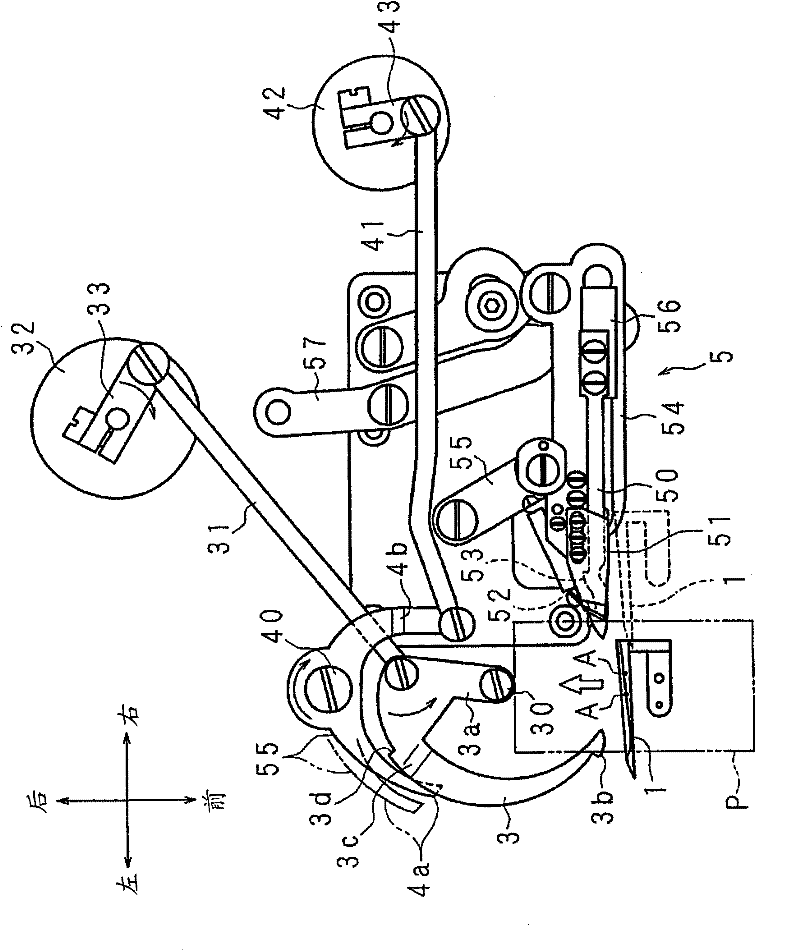 Split prevention method of stitches and split preventor of the same