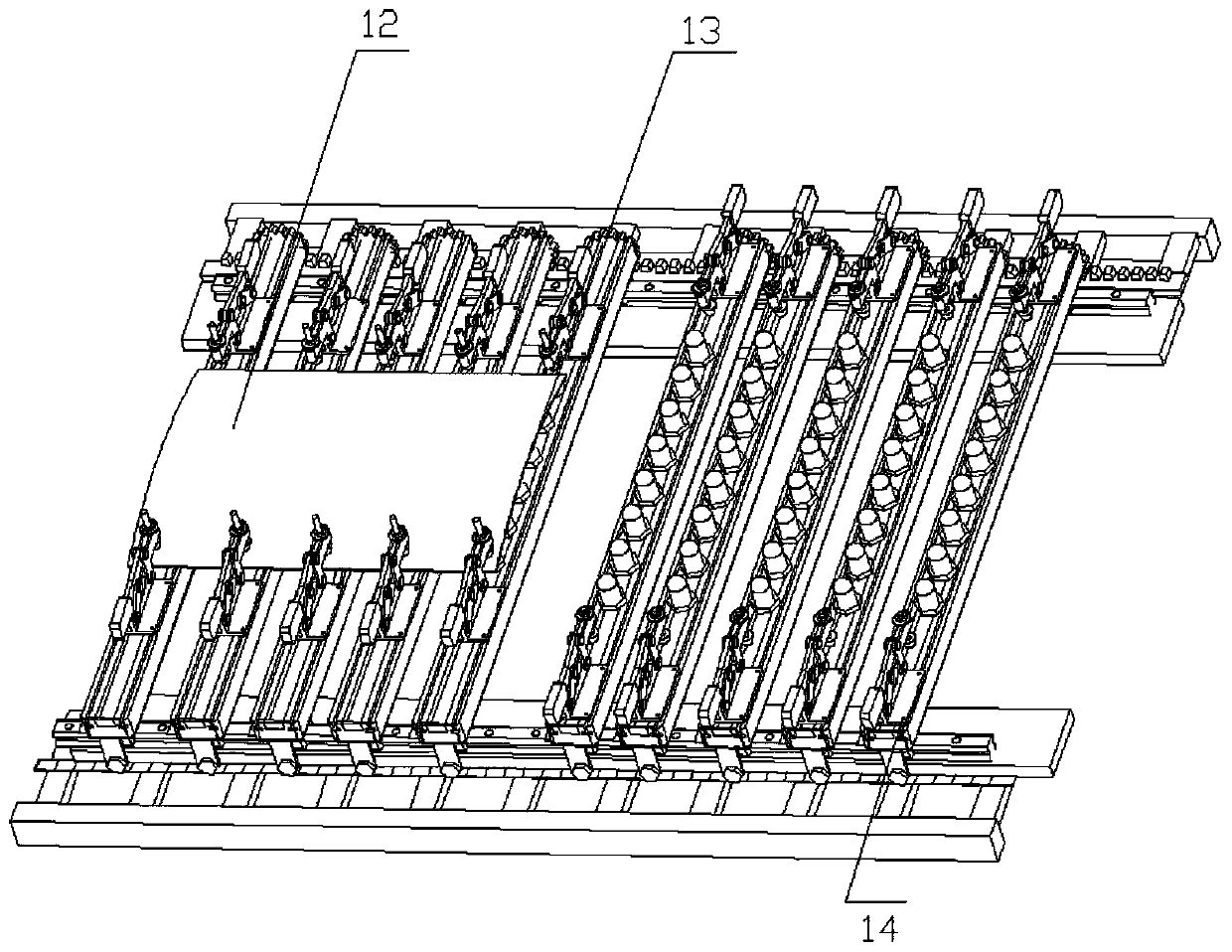 A multi-point active loading aircraft panel prestressed shot peening tooling and shot peening method