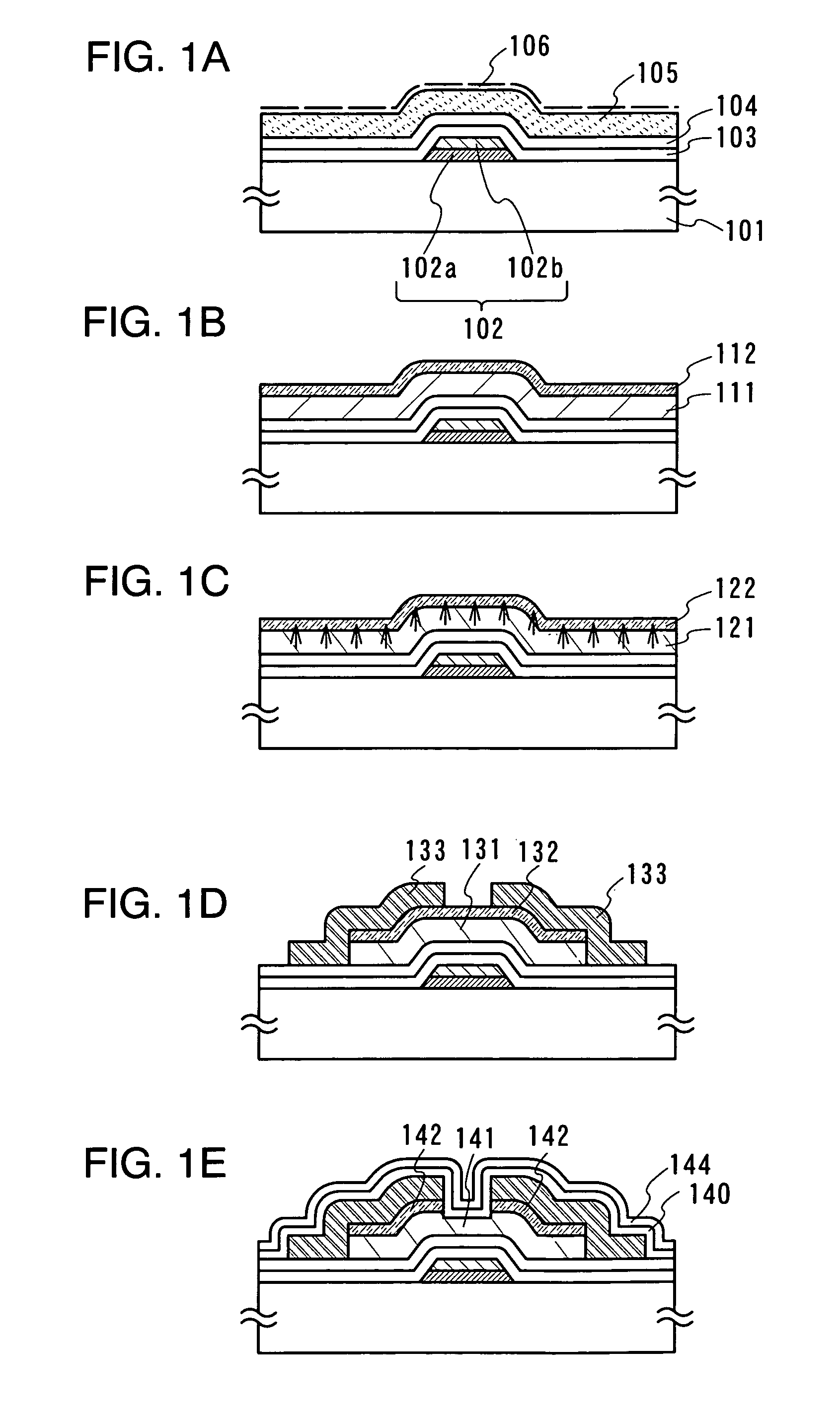 Method of manufacturing a semiconductor device having a reverse staggered thin film transistor