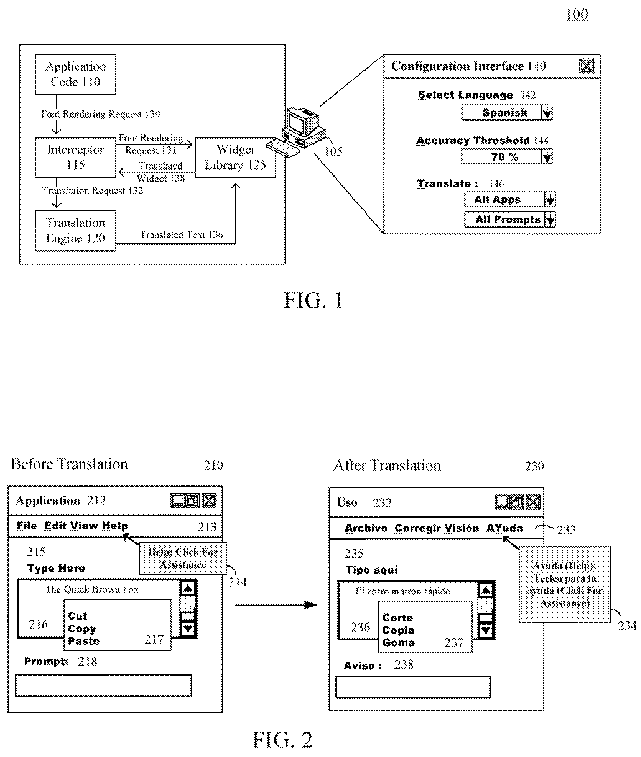 Dynamically translating a software application to a user selected target language that is not natively provided by the software application