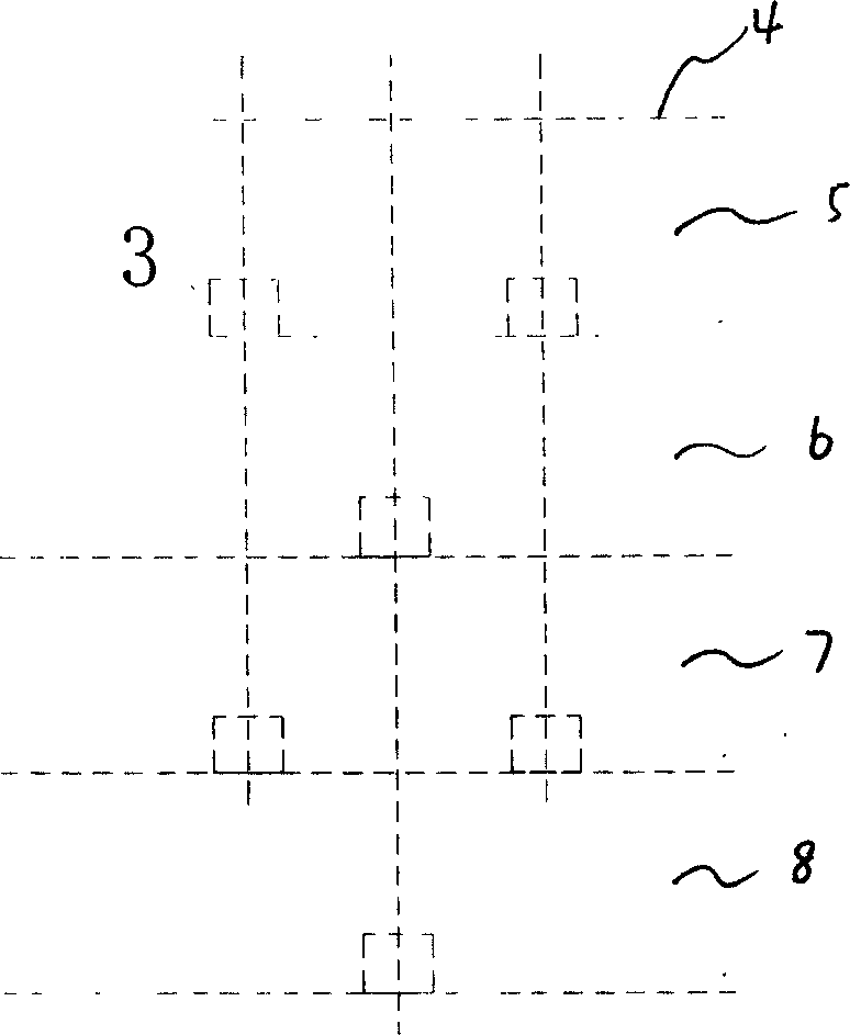 Arrangement method for initial mining sublevel stoping drift with sublevel caving method