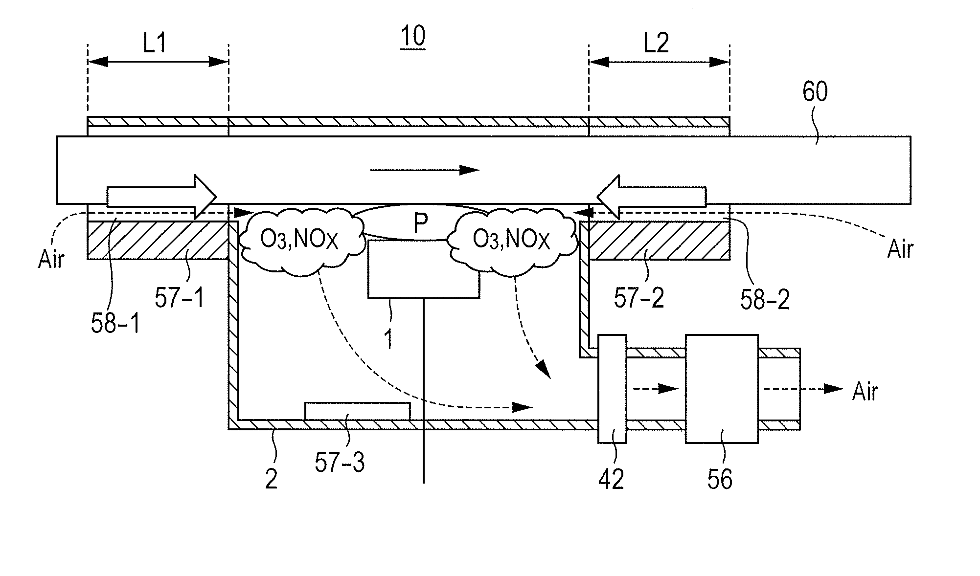 Plasma Sterilization and Cleaning Treatment Device for Escalator, and Escalator Using the Same