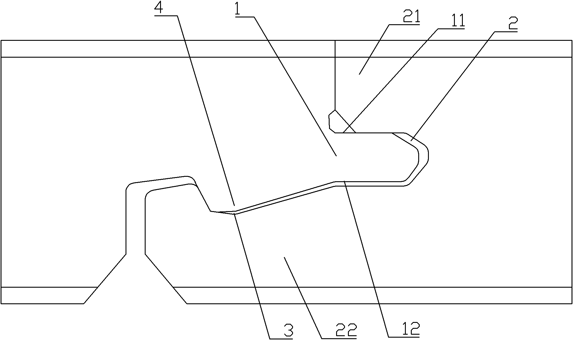 Latch for cork or plastic floor