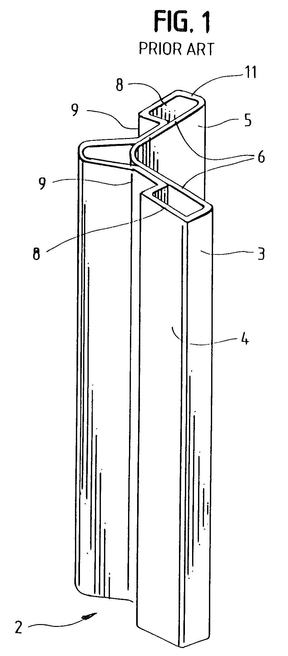 I-beam wall corner post