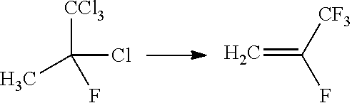 Process for the manufacture of tetrafluoroolefins